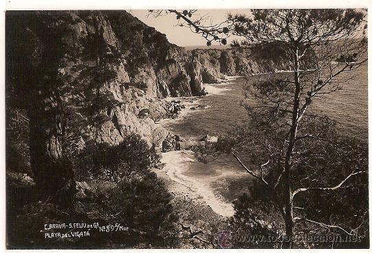 Postales: 1599 - SAN FELIU DE GUIXOLS COSTA BRAVA N&ordm;89- PLAYA DEL VIGAT&Aacute; -COLECCIONES MUR