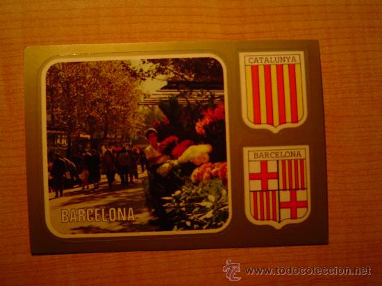 Postales: POSTAL BARCELONA LES RAMBLES  AUTOADHESIVA SIN CIRCULAR - Foto 1
