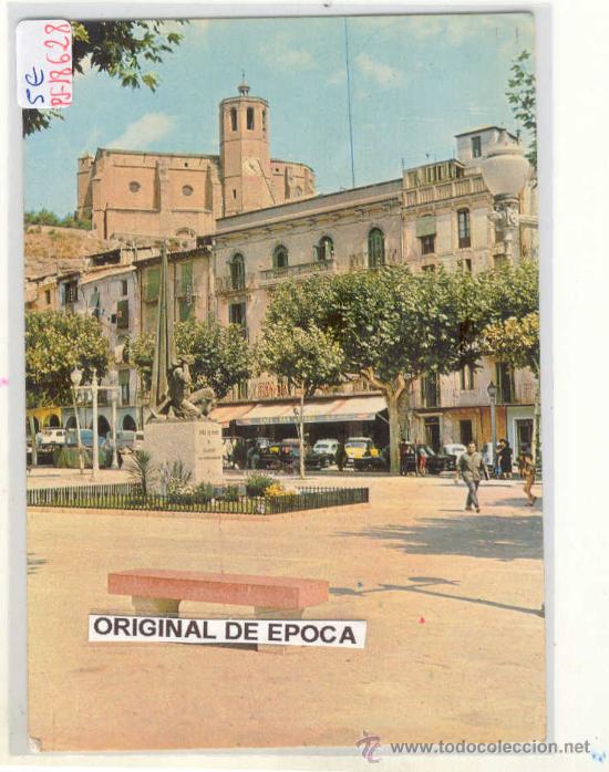 Postales: (PS-18628)POSTAL DE BALAGUER(LLEIDA)-TEMPLO SANTA MARIA-PLAZA MERCADAL
