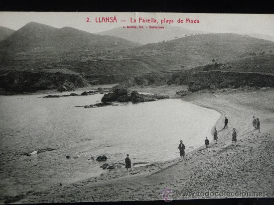 Postales: LLANSA (GIRONA)  - LA FARELLA, PLAYA DE MODA - Foto 1