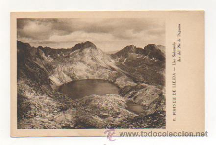 Postales: PIRINEU DE LLEIDA. LLAC SABOREDO DES DEL PIC DE PEGUERA. (MUMBR&Uacute;).