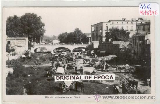 Postcards: (PS-18846)POSTAL FOTOGRAFICA DE LA BISBAL(GIRONA)-DIA DE MERCADO EN EL DARO