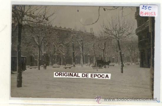 Postcards: (PS-19053)POSTAL FOTOGRAFICA DE BARCELONA-NEVADA PRINCIPIOS DE SIGLO.FOTOGRAFO JOSE SAGARRA