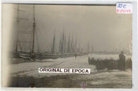 Postcards: (PS-19044)POSTAL FOTOGRAFICA DE BARCELONA-NEVADA PRINCIPIOS DE SIGLO.FOTOGRAFO JOSE SAGARRA