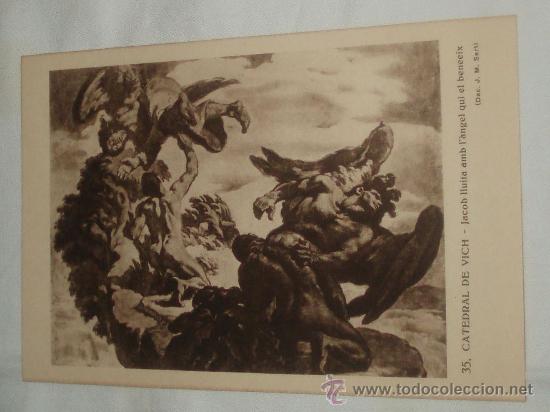 Postales: catedral de vich - jacob lluita amb l'angel qui el beneeix n&ordm;35