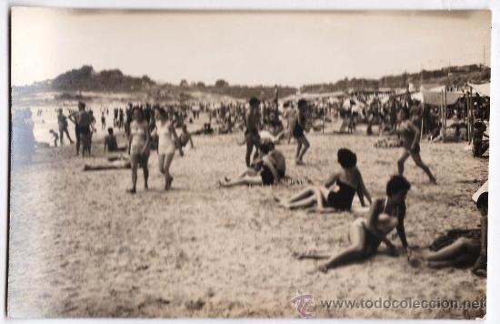 Cartoline: tarragona.- playa rabassada.- segu / casa chinchilla - n&ordm; 124.- b/n brillante.- a&ntilde;os 50.- tgn
