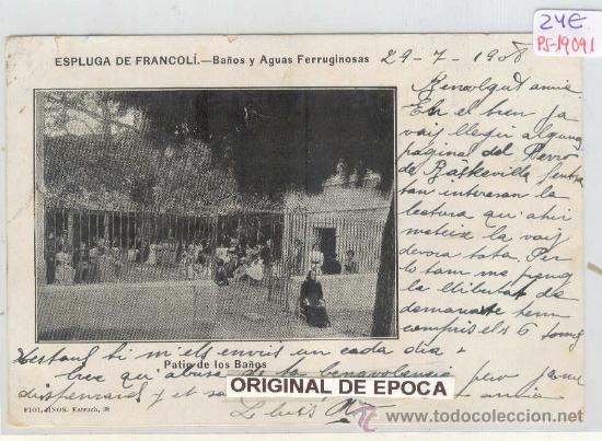 Postcards: (PS-19091)POSTAL DE ESPLUGA DE FRANCOLI-BA&Ntilde;OS Y AGUAS FERRUGINOSAS