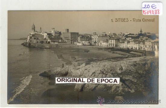 Postcards: (PS-19088)POSTAL FOTOGRAFICA DE SITGES-VISTA GENERAL