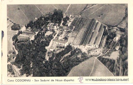 Postkarten: TARJETA POSTAL DE LAS BODEGAS CODORNUI. SAN SADURNI DE NOYA, PANORAMICA DESDE UN AVION.