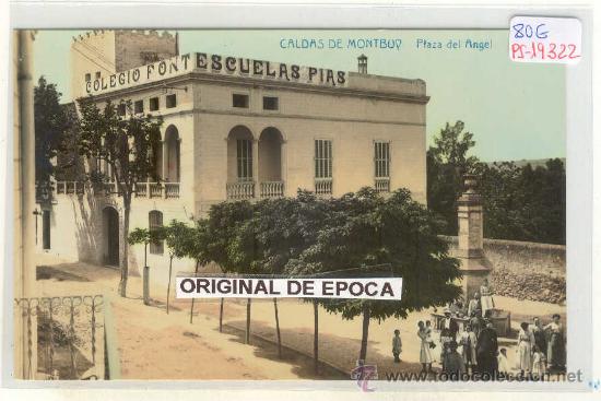 Postcards: (PS-19322)POSTAL FOTOGRAFICA DE CALDAS DE MONTBUY-PLAZA DEL ANGEL