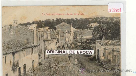 Postcards: (PS-19408)POSTAL DE SANT JUST DESVERN-CARRER DE LA SALA