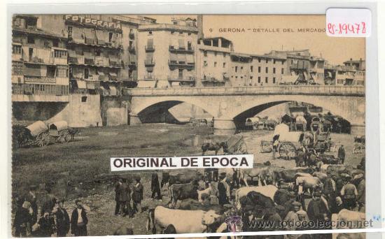 Postkarten: (PS-19478)POSTAL DE GERONA-DETALLE DEL MERCADO