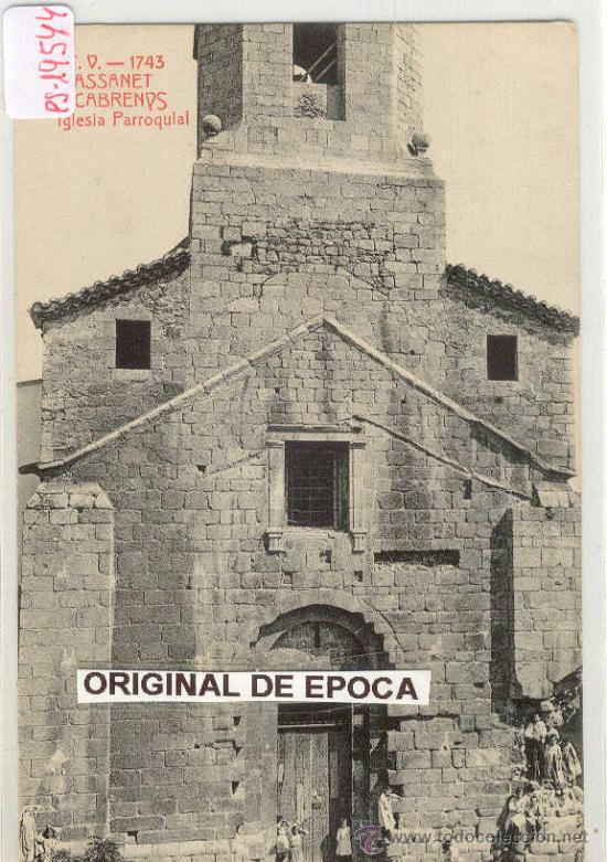 Postkarten: (PS-19544)POSTAL DE MASSANET DE CABRENYS-IGLESIA PARROQUIAL
