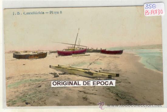Postcards: (PS-19730)POSTAL FOTOGRAFICA DE CASTELLDEFELS-PLAYA
