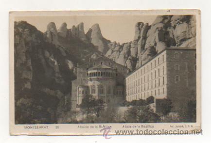 Postales: MONTSERRAT. &Aacute;BSIDE DE LA BAS&Iacute;LICA. (FOT. JUNQU&Eacute;, O S B)