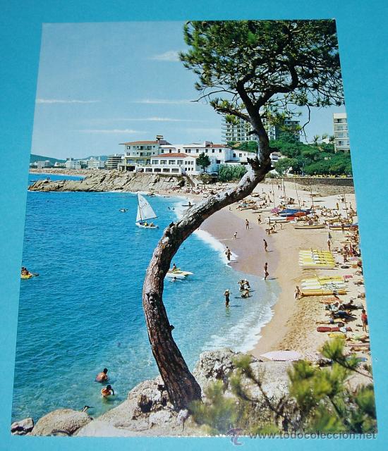 Postales: POSTAL PLAYA DE ARO. COSTA BRAVA. 21 X 15,5 CM