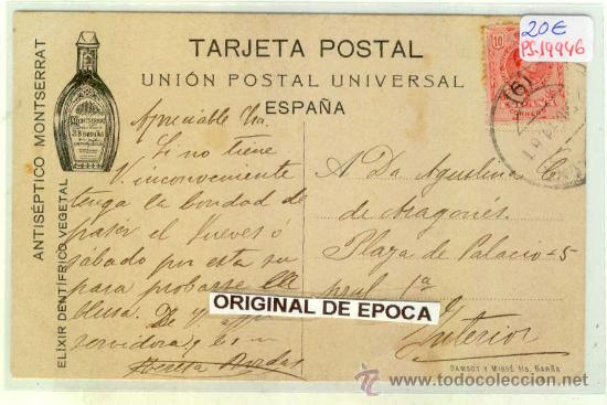 Postcards: (PS-19946)POSTAL DE MONTSERRAT-PUBLICITARIA