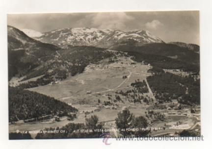Postcards: LA MOLINA (PIRINEO ORIENTAL). VISTA GENERAL. AL FONDO PUIG D'ALP. ALT. 1750 M. (ZERKOWITZ)