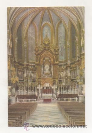 Postcards: MONTSERRAT. ALTAR MAJOR DE LA BAS&Iacute;LICA. (SANGUESA).