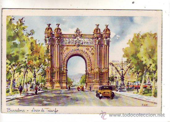 Postales: barcelona - arco de triunfo. - Foto 1