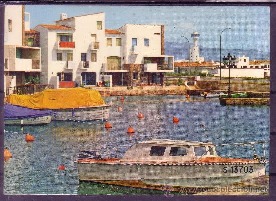 Postales: AMPURIABRAVA - COSTA BRAVA - EMBARCADERO TIPICO - Foto 1