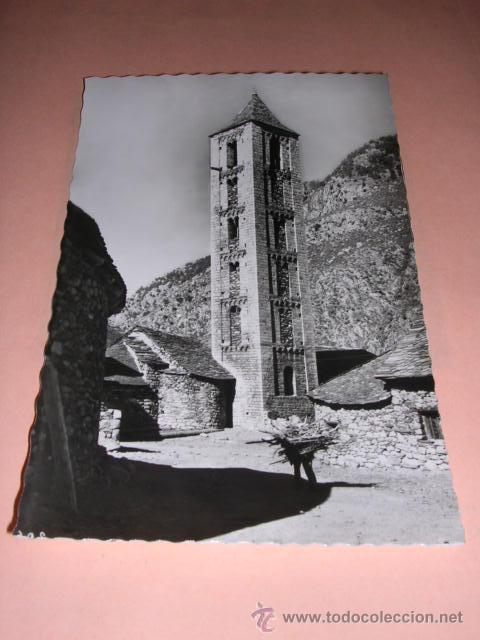 Postales: 206.-VALLE DE BOHI (LERIDA) ERILLAVAL,IGLESIA Y CAMPANARIO,15X10 CM.