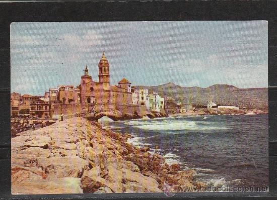 Postales: SITGES. LA PUNTA, CON LA IGLESIA - Foto 1