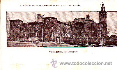 Cartoline: POSTAL SANT CUGAT DEL VALLES A BENEFICI DE LA RESTAURACIO DEL SANT CUGAT DEL VALLES