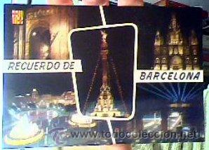 Postales: ARCO DEL TRIUNFO.LA CATEDRAL.MONUMENTO A CRIST&Oacute;BAL COL&Oacute;N.PLAZA DE CATALU&Ntilde;A(BARCELONA).SOBERANAS.1962