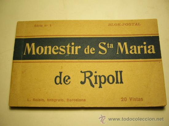 Postales: BLOC DE 20 POSTALES MONESTIR DE STA. MARIA DE RIPOLL. SERIE 1. FALTA LA 1&ordf;.