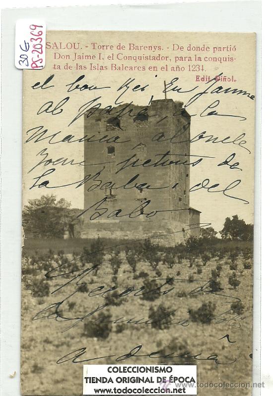 Postcards: (PS-20369)POSTAL FOTOGRAFICA DE SALOU(TARRAGONA)-TORRE DE BARENYS