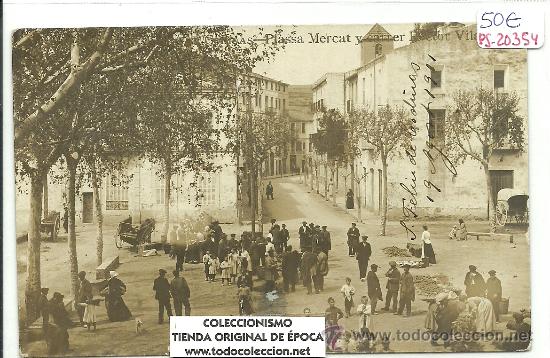 Postkarten: (PS-20354)POSTAL FOTOGRAFICA DE SAN FELIU DE CODINAS-PLASSA MERCAT Y CARRER RECTOR VILA