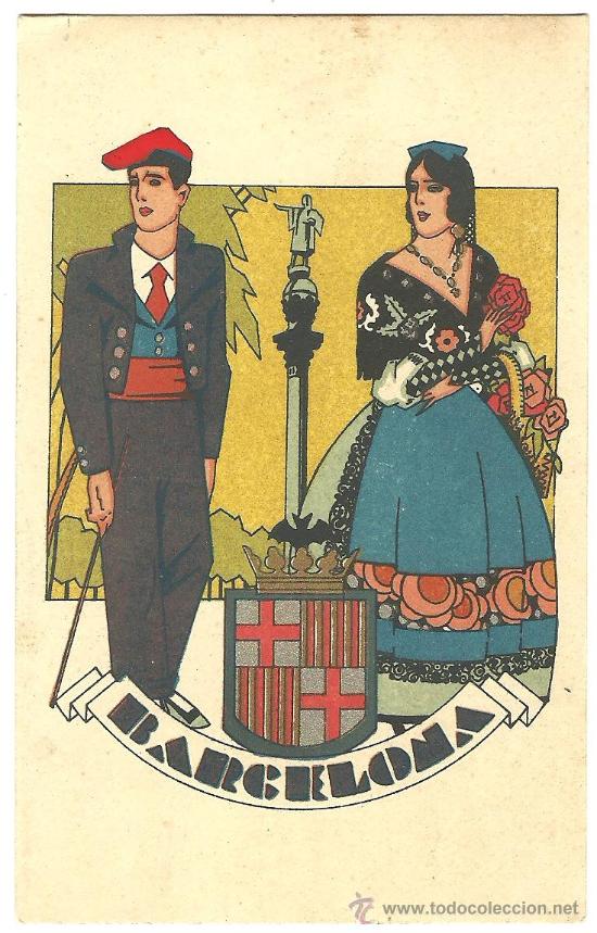 Postales: TARJETA POSTAL DE BARCELONA - TIPOS - Foto 1