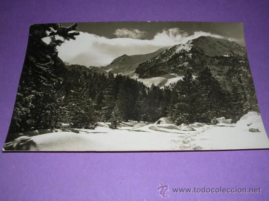 Postales: AIGUES TORTES,PARQUE NACIONAL, PIRINEOS DE LERIDA, FOTO M. FIGUEROLA, 14,5X10 CM.