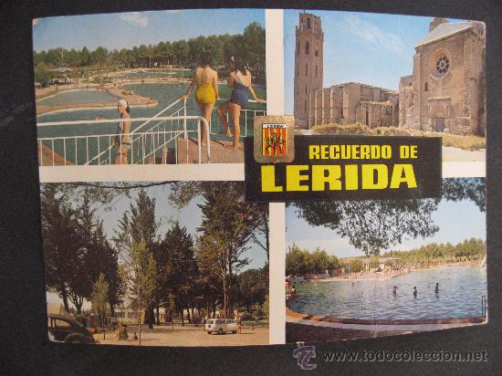 Postales: RECUERDO DE LERIDA,PISCINAS BASSAS DEL PICAT Y VARIOS ASPECTOS.VER FOTO ADICIONAL.