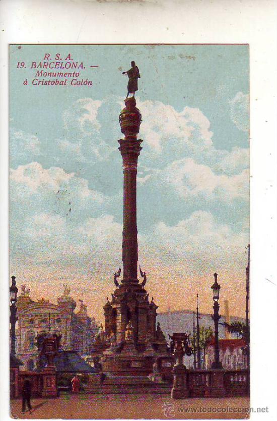Postales: barcelona - monumento a cristobal colon. - Foto 1
