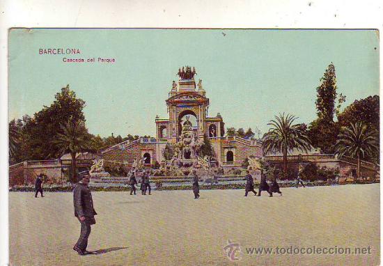 Postales: barcelona - cascada del parque. - Foto 1