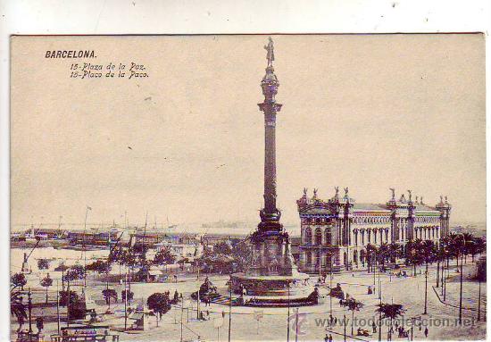 Postales: barcelona - plaza de la paz. - Foto 1