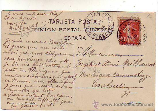 Postales: barcelona - cumbre del tibidabo. - Foto 2