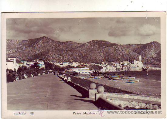 Postales: barcelona - sitges - paseo maritimo. - Foto 1