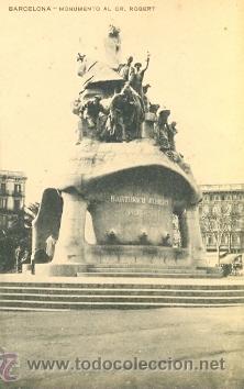 Postales: 7-esp89. Postal Barcelona. Monumento al Dr. Robert - Foto 1