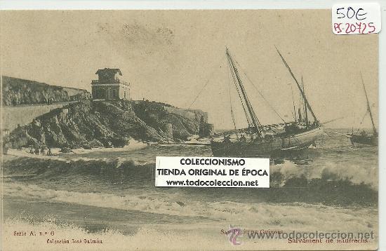 Postkarten: (PS-20725)POSTAL DE SAN FELIU DE GUIXOLS-SALVAMENT DE NAUFRECHS