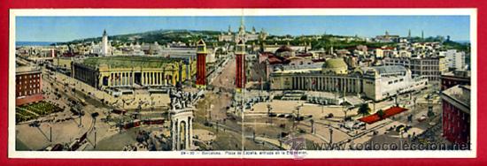 Cartes Postales: barcelona, plaza de espa&ntilde;a, entrada en la exposicion,       p45082