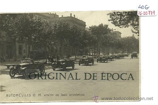 Postkarten: (PS-20779)POSTAL FOTOGRAFICA DE BARCELONA-AUTOMOVILES O.M.SERVICIO DE TAXIS ECONOMICOS