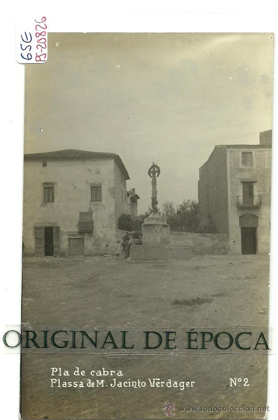 Postkarten: (PS-20826)POSTAL FOTOGRAFICA DE PLA DE CABRA(TARRAGONA)-PLASSA DE M.JACINTO VERDAGUER