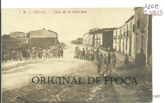 Postcards: (PS-20823)POSTAL FOTOGRAFICA DEL ORDAL-CALLE DE LA CARRETERA