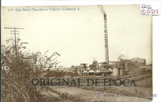 Postkarten: (PS-20817)POSTAL FOTOGRAFICA DE SAN JUSTO DESVERN-FABRICA DE CEMENTO
