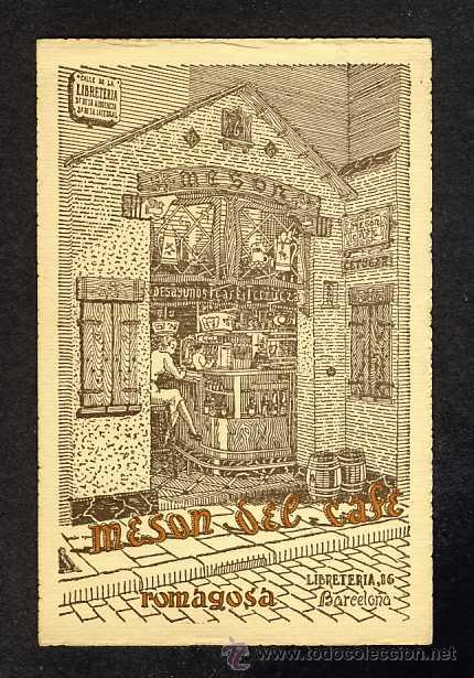 Tarjeta comercial del Meson del Cafe