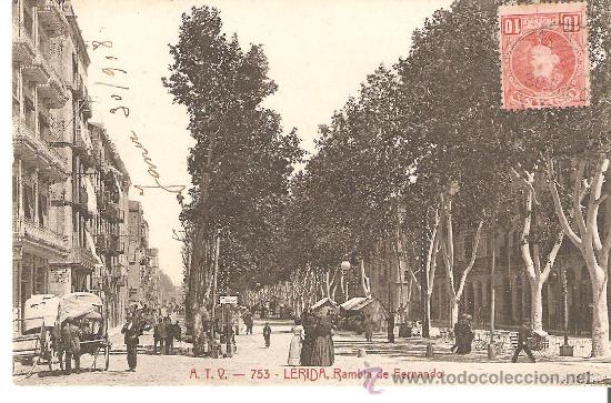 Postales: POSTAL A.T.V.- 153 LERIDA RAMBLA DE FERNANDO