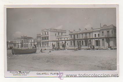 Postales: CALAFELL. PLAYA. (ED. RAM&Iacute;REZ) - Foto 1
